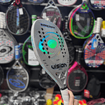     Raquete de Beach Tennis 2026 Vision Super Carbon PRO c/ trat. Glipper