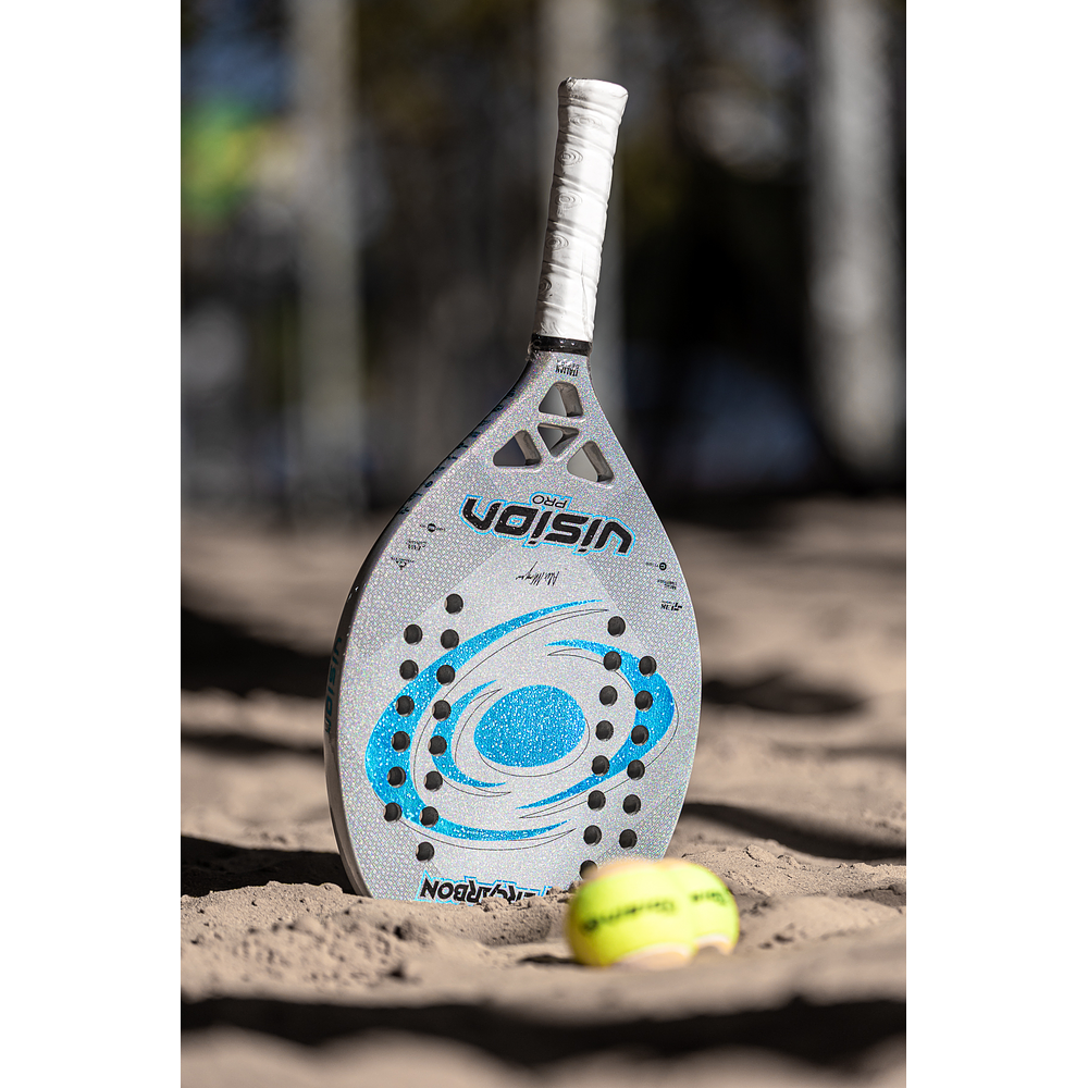     Raquete de Beach Tennis 2026 Vision Super Carbon PRO c/ trat. Glipper