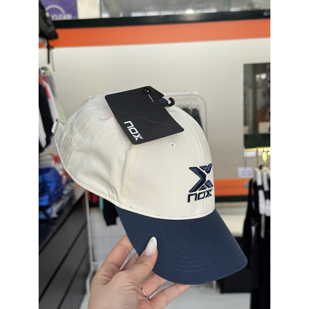Boné NOX Azul Marinho e Creme