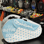 Beach Tennis Quicksand Compact Blue and White Tennis Racket Bag