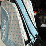 Beach Tennis Quicksand Compact Blue and White Tennis Racket Bag