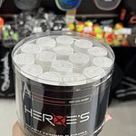 Caixa de 60 overgrips Heroe's Brancos