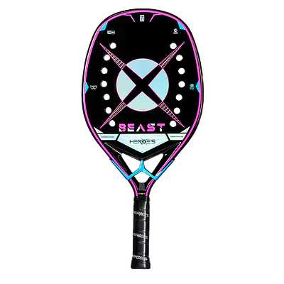   Raquete de Beach Tennis 2023 Heroe's Beast c/ trat. Glipper