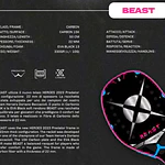   Raquete de Beach Tennis 2023 Heroe's Beast c/ trat. Glipper