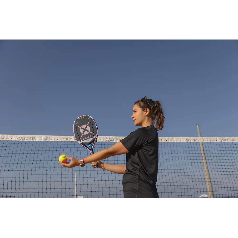   Raquete de Beach Tennis 2023 Heroe's Beast c/ trat. Glipper