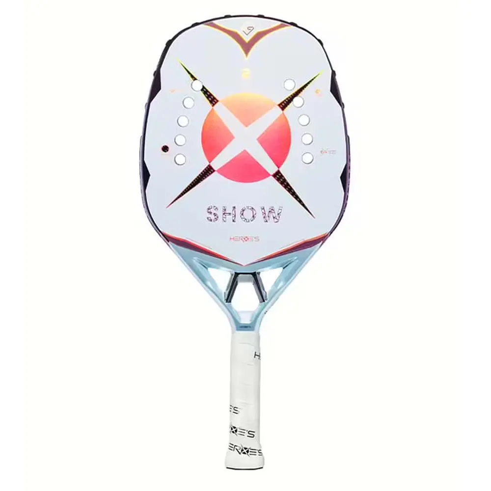        Raquete de Beach Tennis 2026 Heroe's Show c/ trat. Glipper