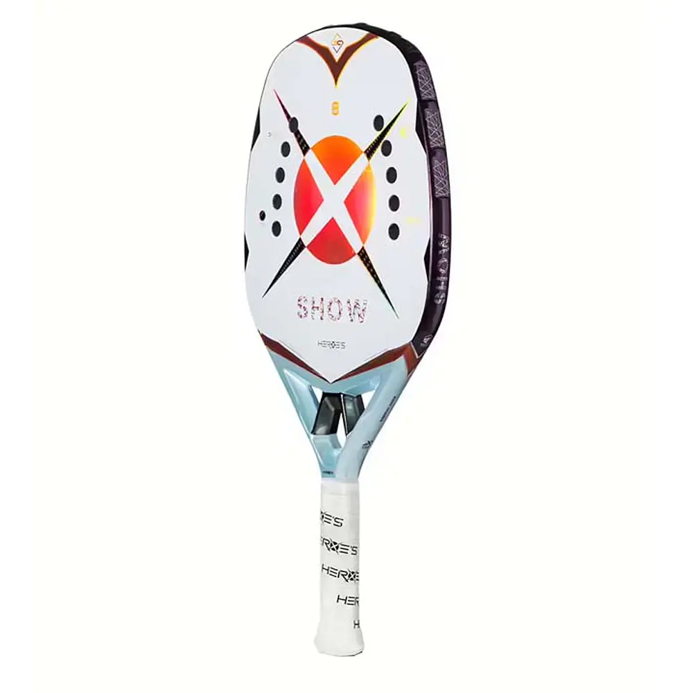        Raquete de Beach Tennis 2026 Heroe's Show c/ trat. Glipper