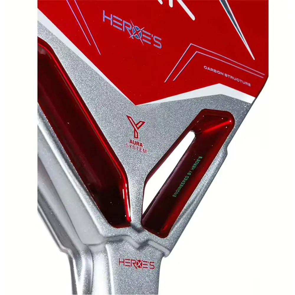       Raquete de Beach Tennis 2026 Heroe's Aura c/ trat. Glipper