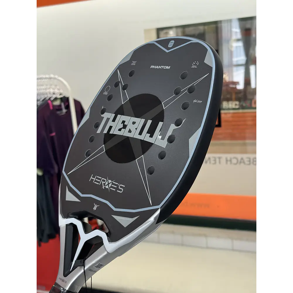       Raquete de Beach Tennis 2026 Heroe's The Bull c/ trat. Glipper
