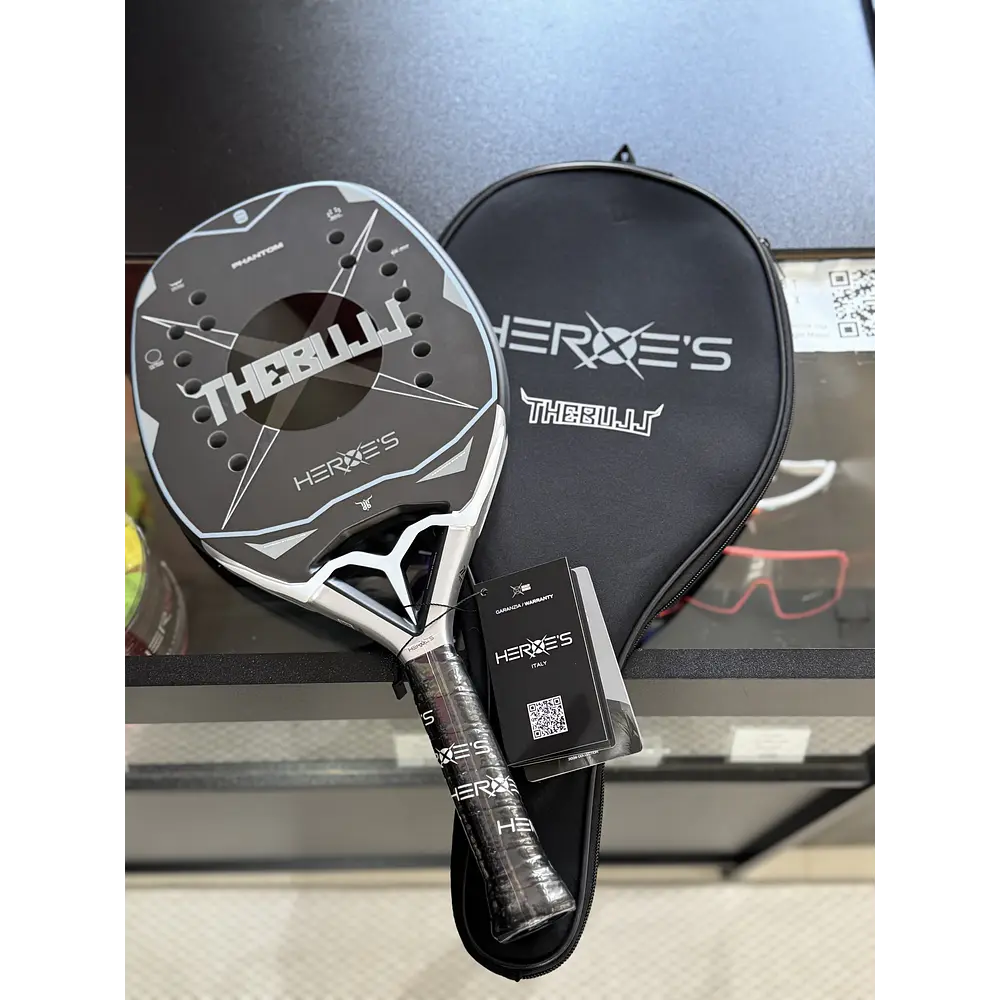       Raquete de Beach Tennis 2026 Heroe's The Bull c/ trat. Glipper