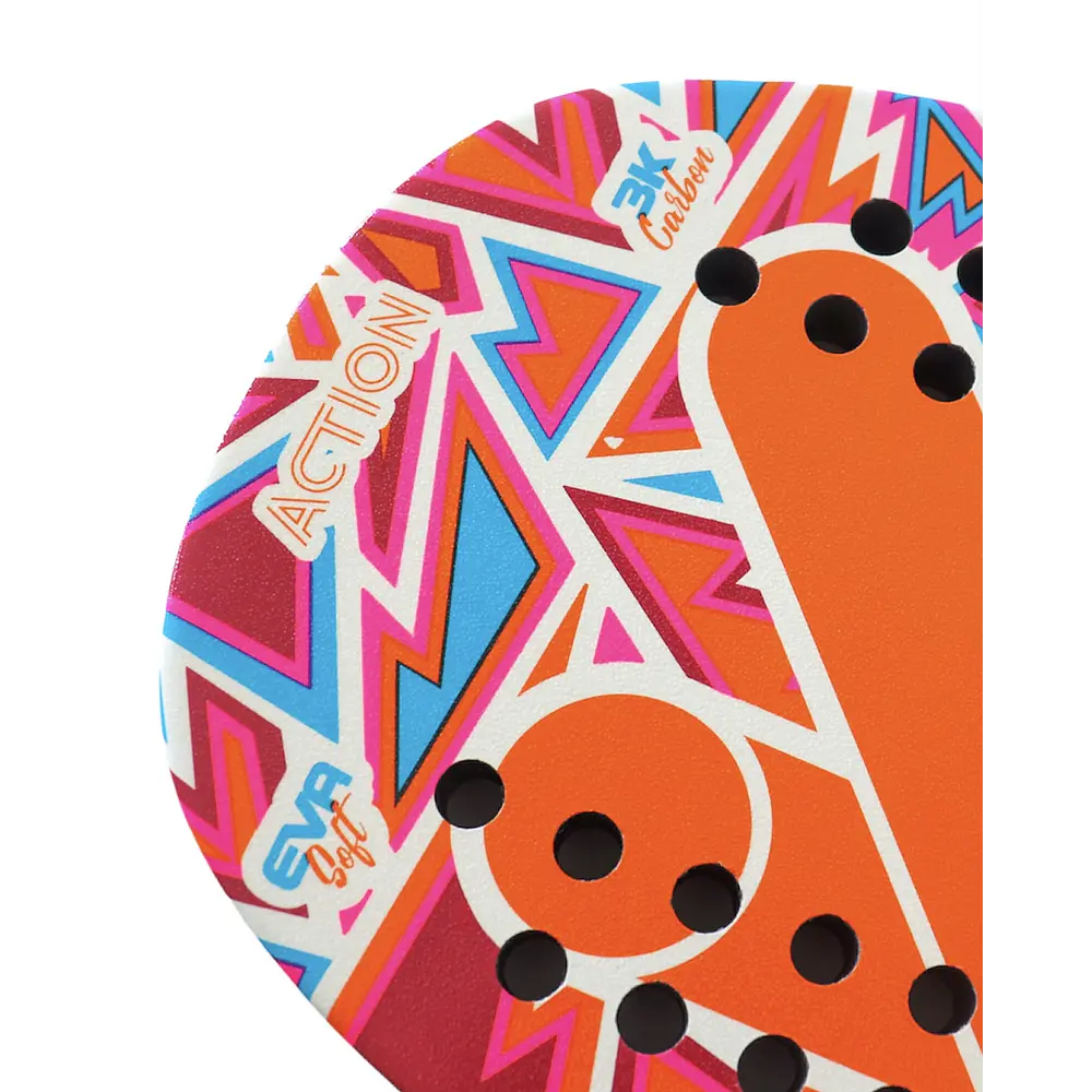   Raquete de Beach Tennis Vammo Action Laranja