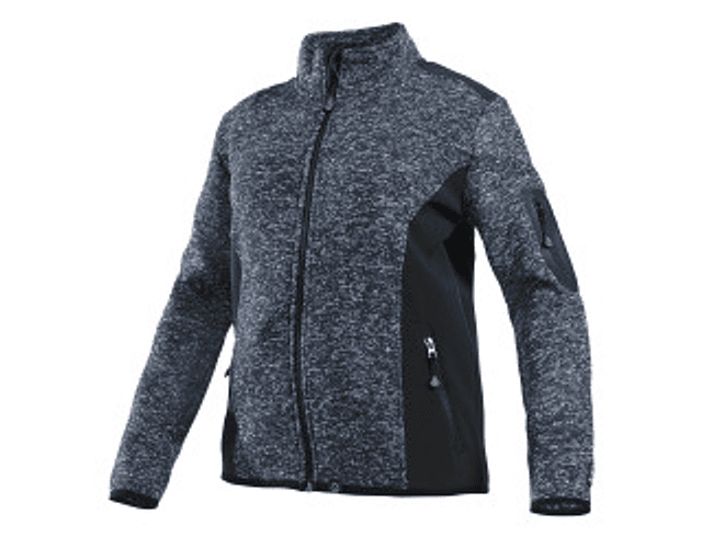 Chaqueta Knit Fleece Melange Mujer