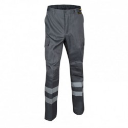 PANTALÓN CARGO CON CINTA REFLECTIVA GRIS - 30174