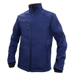 CHAQUETA SOFTSHELL RHELMU HOMBRE 08520 AZUL