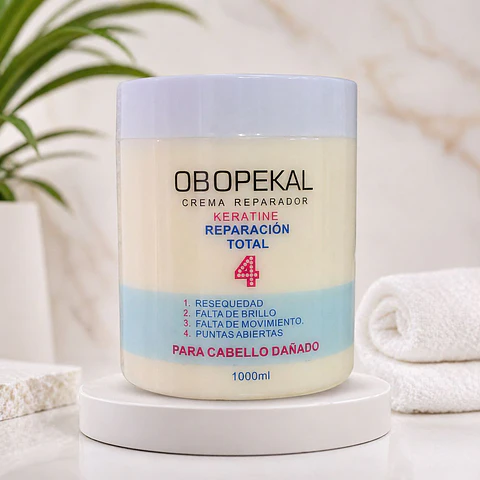 Mascarilla Capilar Obopekal Total 4 Reparación Profunda