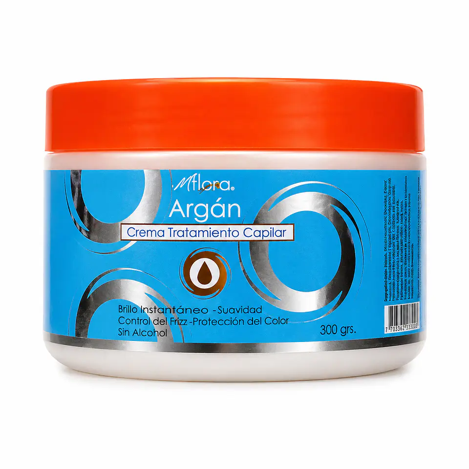 Crema Capilar Argán 300g Tratamiento AntiFrizz 1