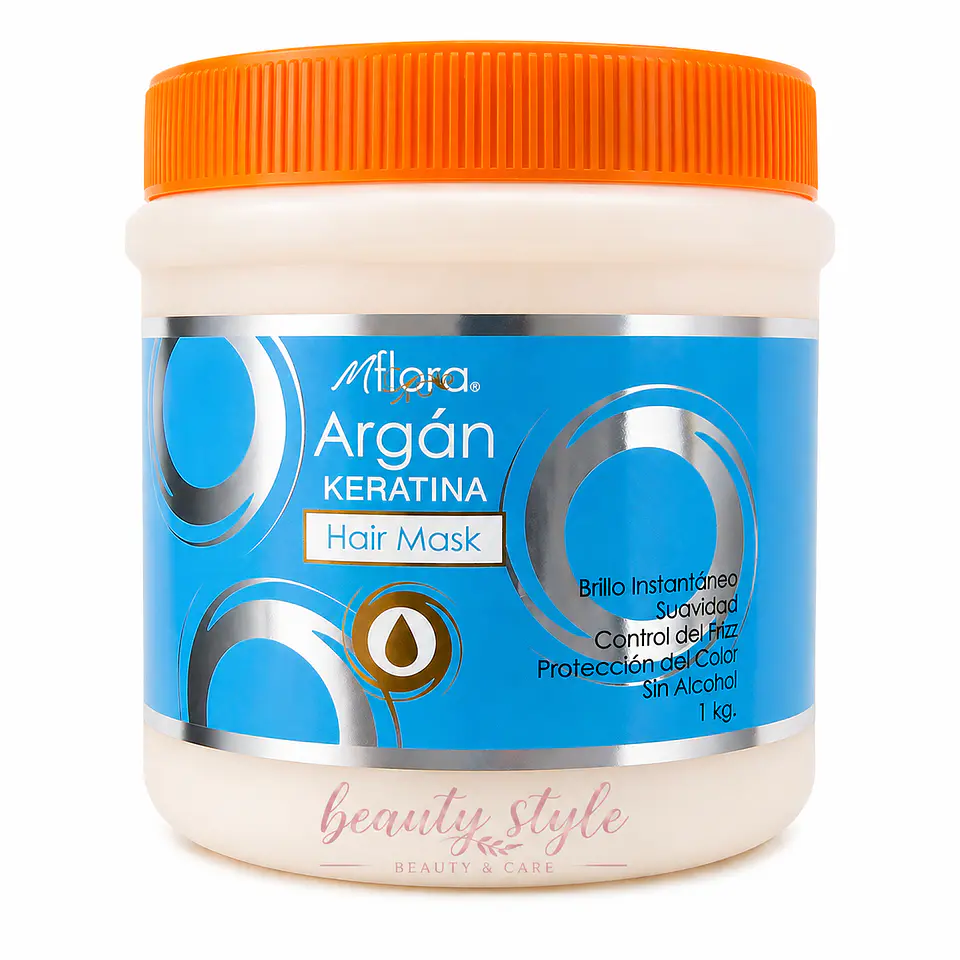 Crema Capilar Argán 1kg Tratamiento AntiFrizz 1