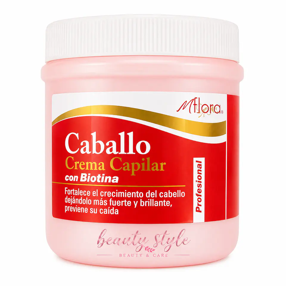 Crema Capilar Caballo 1kg Tratamiento Biotina 1