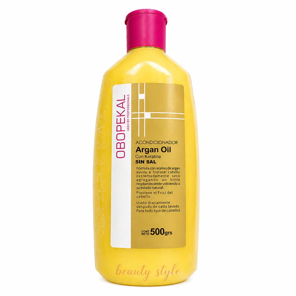 Acondicionador Argan Sin Sal Obopekal 500ml 1