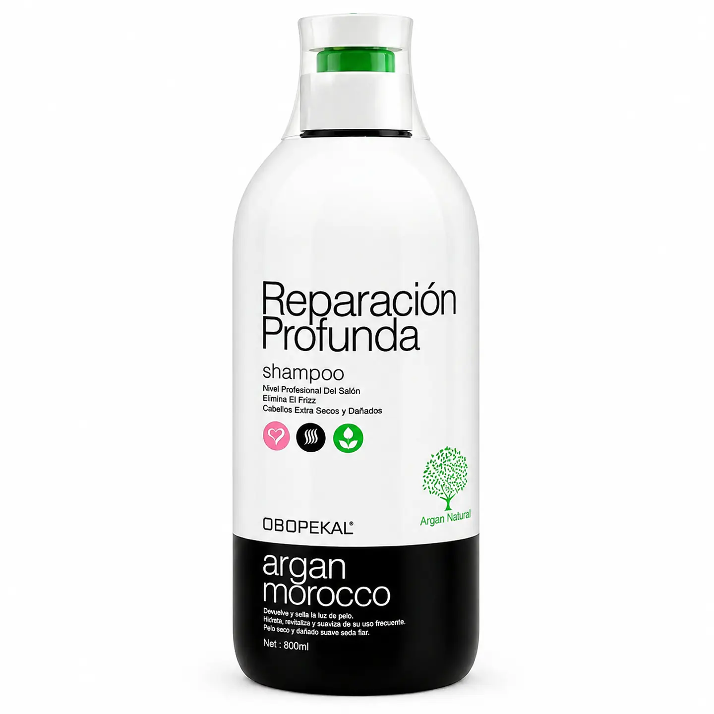 Shampoo Reparación Profunda Argan Obopekal 800ml 1