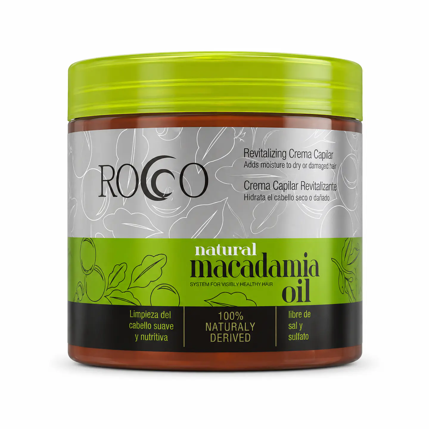 Mascarilla Capilar Macadamia Oil Rocco 500ml 1