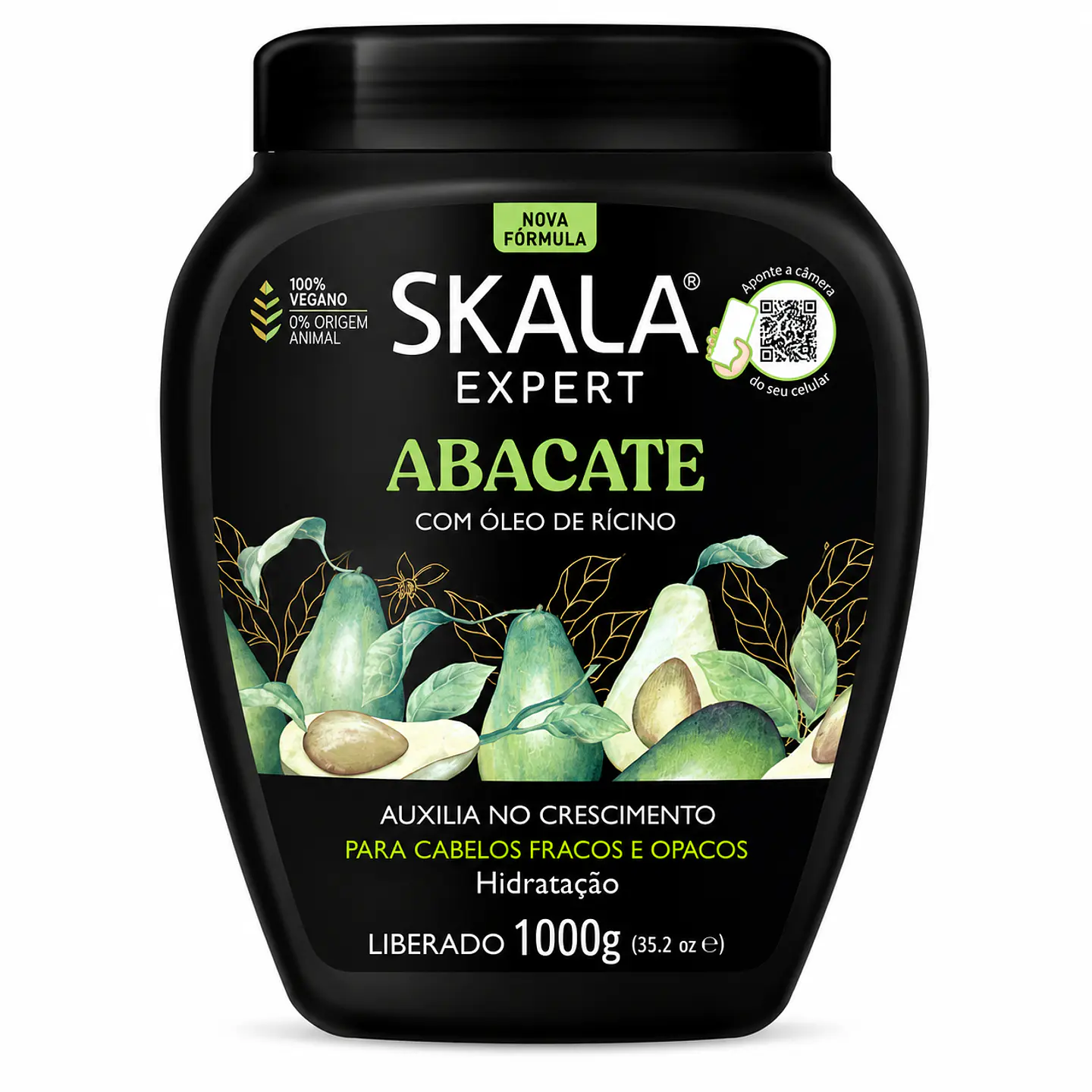 Abacate Óleo Rícino Skala 1000gr 1