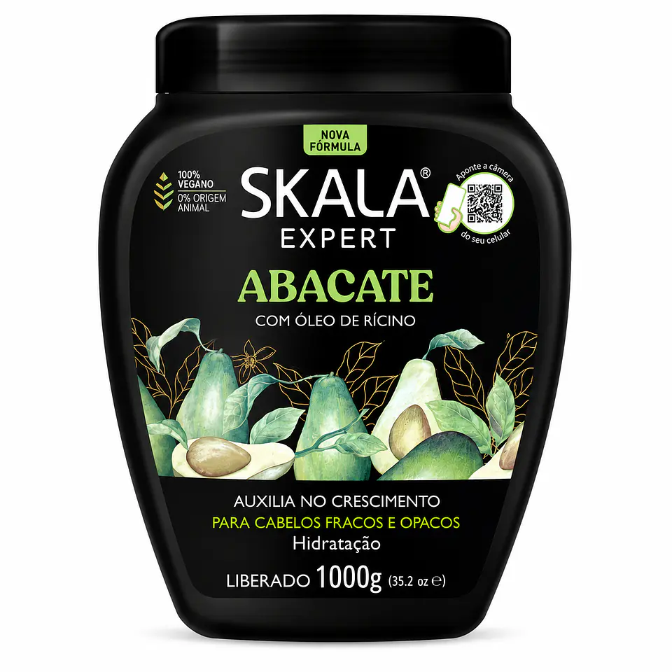 Abacate Óleo Rícino Skala 1000gr 1