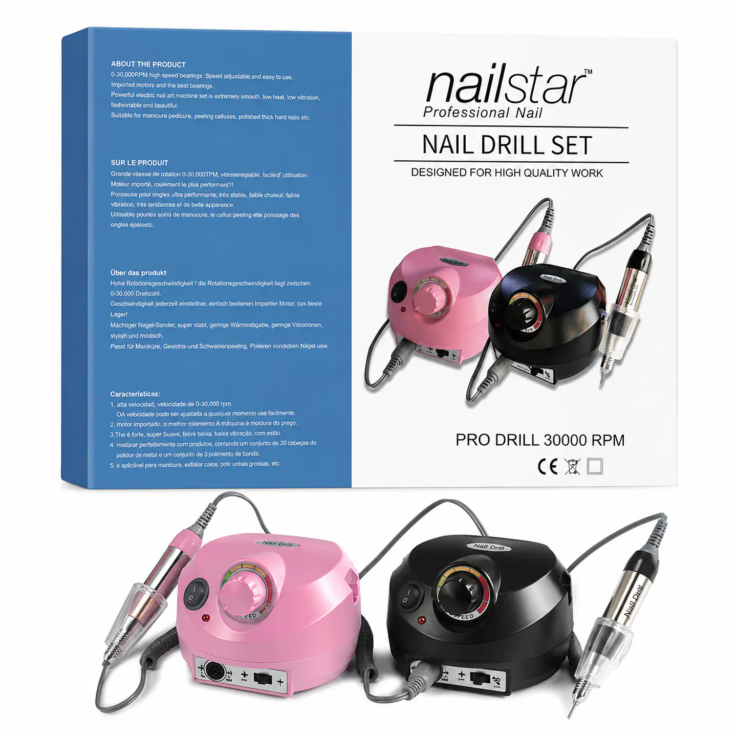 Torno Para Uñas 30.000RPM NailStar 1