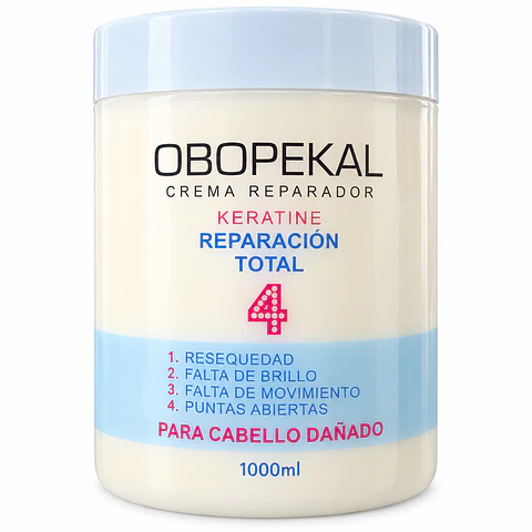 Mascarilla Capilar Obopekal Total 4 Reparación Profunda