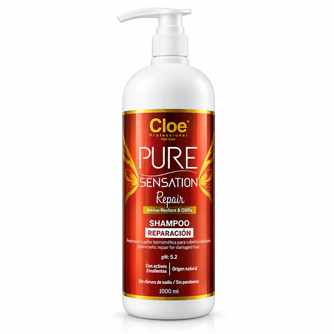 Shampoo Pure Sensation Repair Reparación Cloe 1000ml