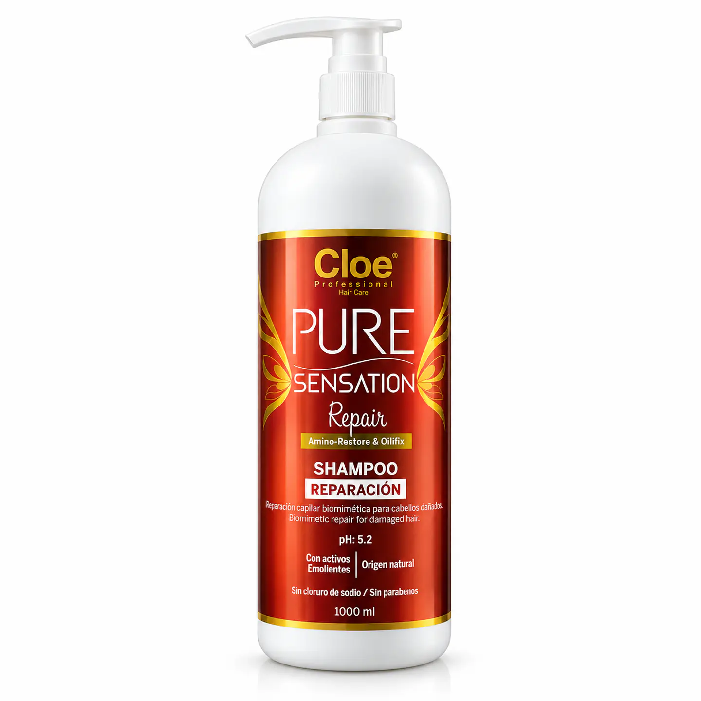 Shampoo Pure Sensation Repair Reparación Cloe 1000ml 1