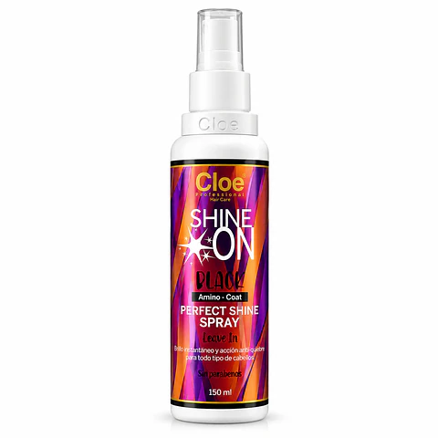 Abrillantador Shine On Black Cloe 150ml