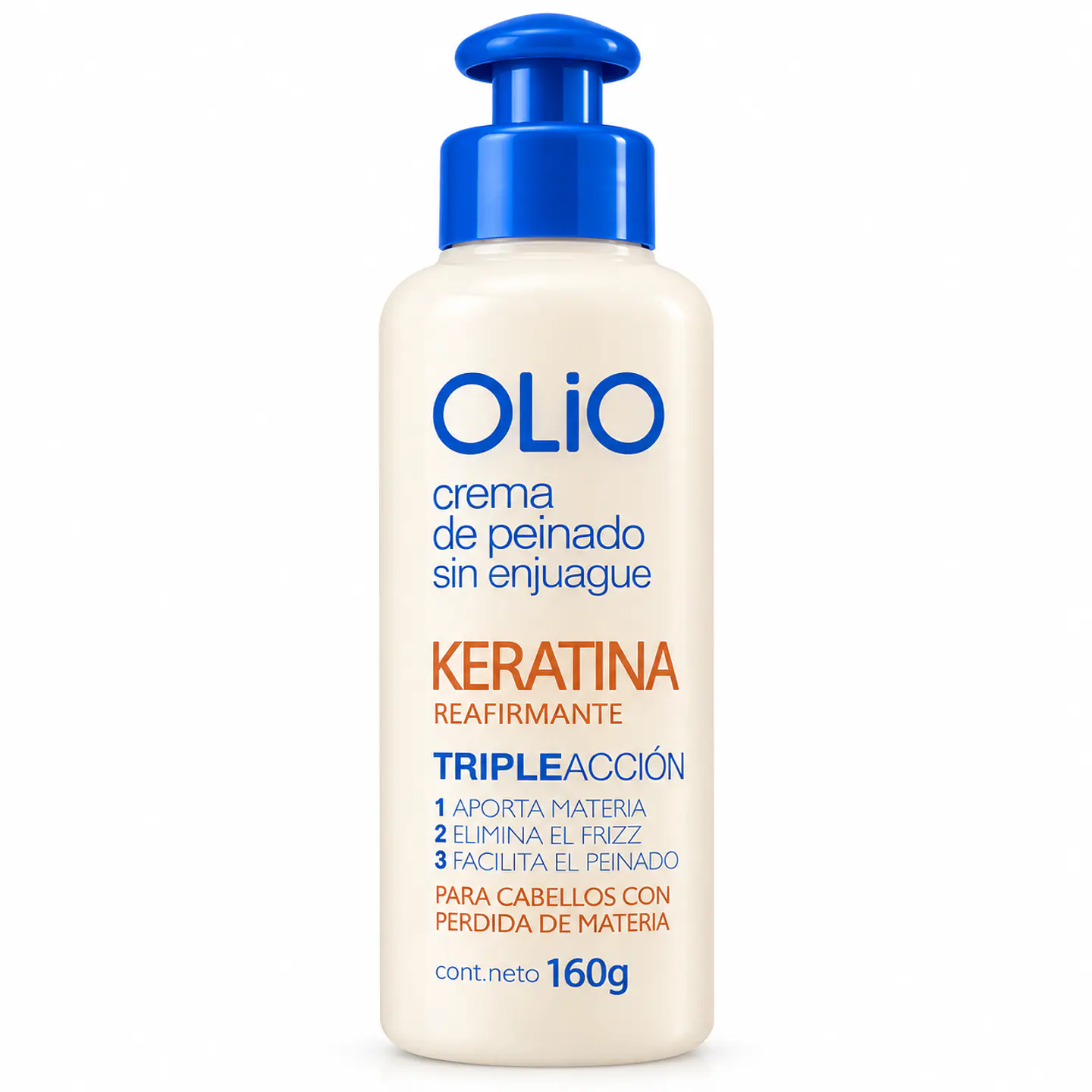 Crema De Peinado Sin Enjuague Keratina Olio 160g 1