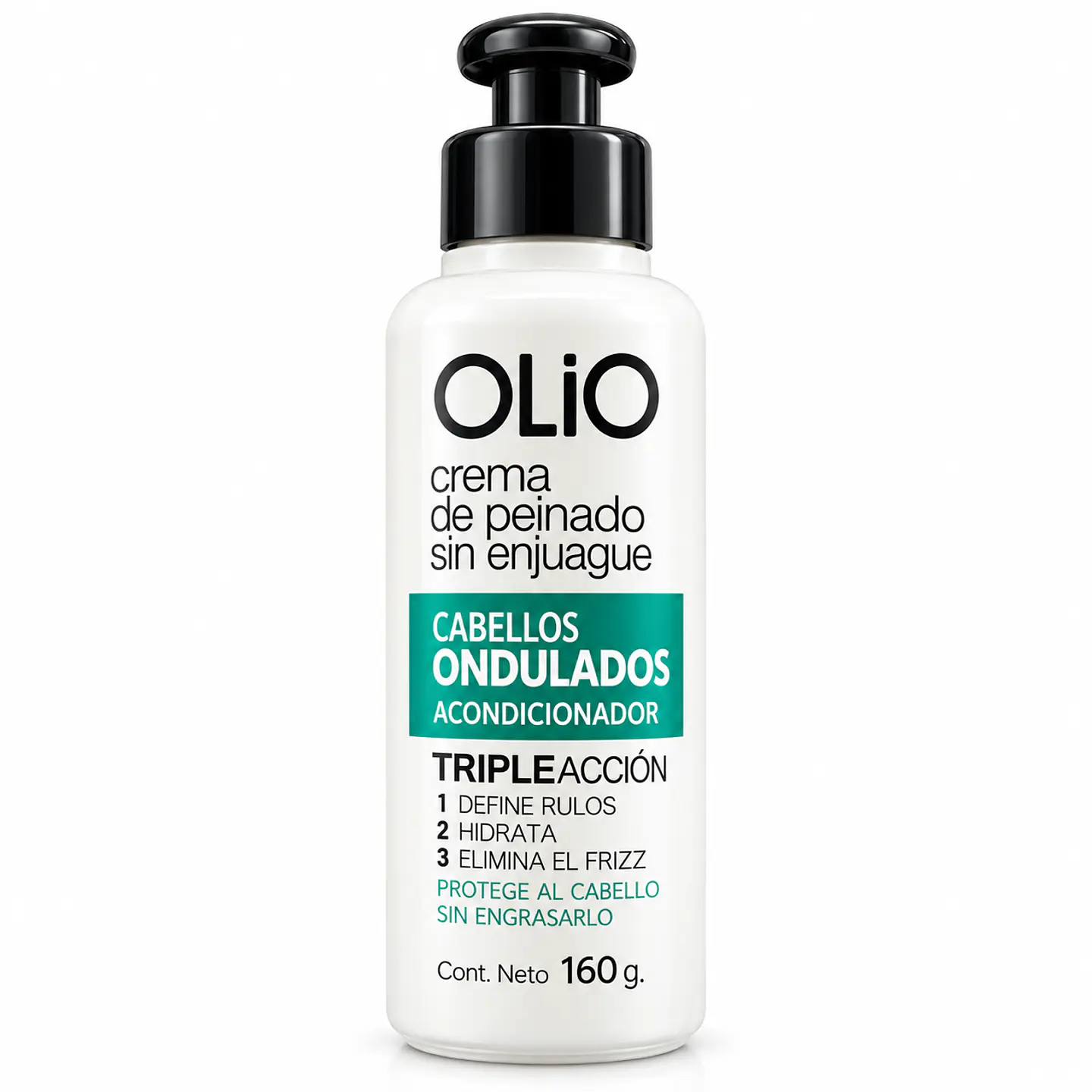 Crema De Peinado Sin Enjuague Cabellos Ondulados Olio 160g 1