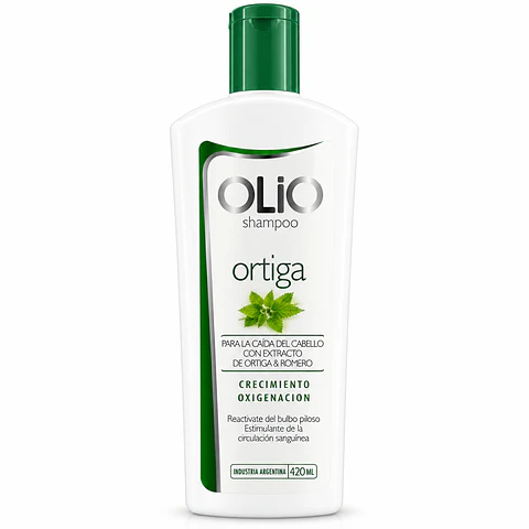 Shampoo Ortiga Con Extracto De Romero Olio 420ml