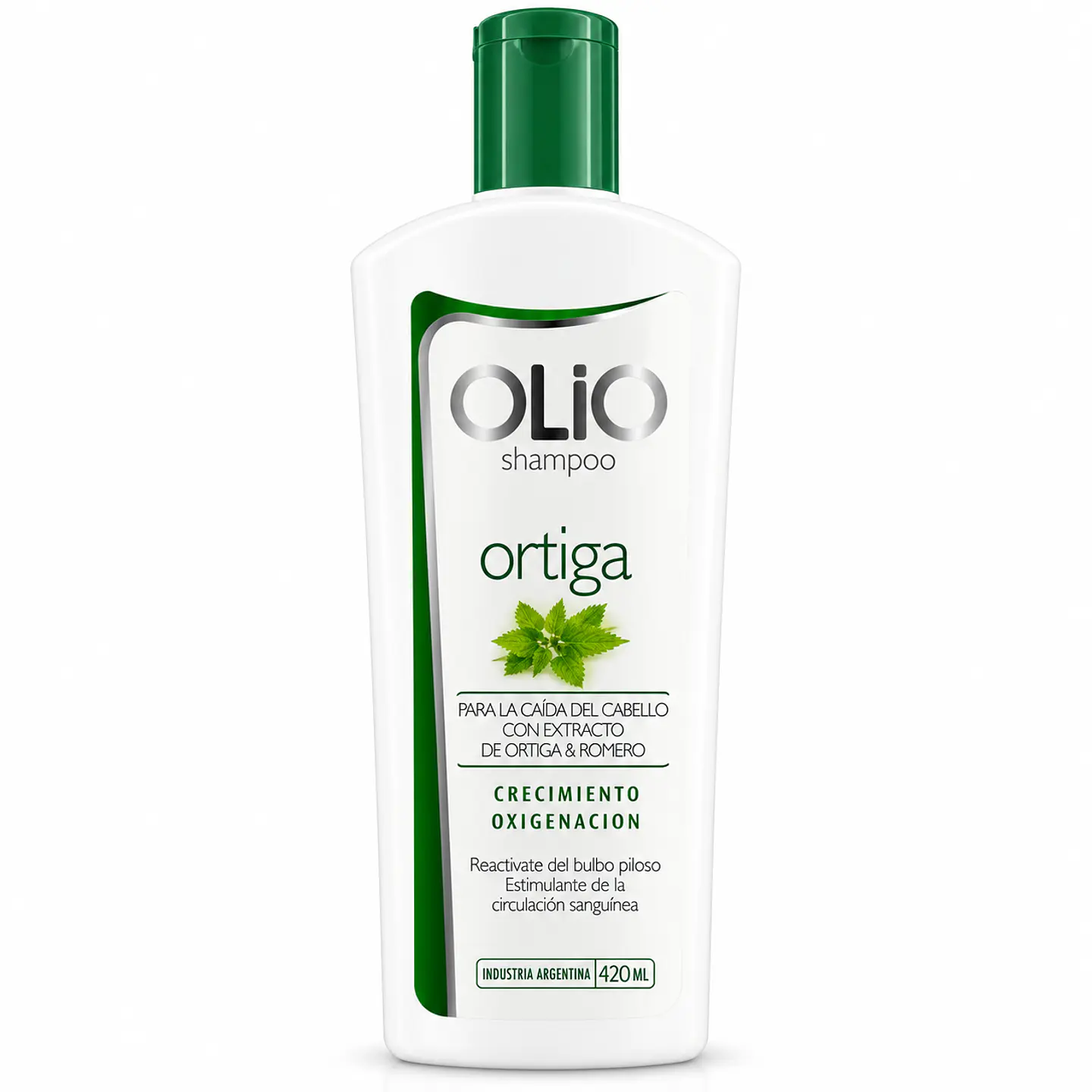 Shampoo Ortiga Con Extracto De Romero Olio 420ml 1