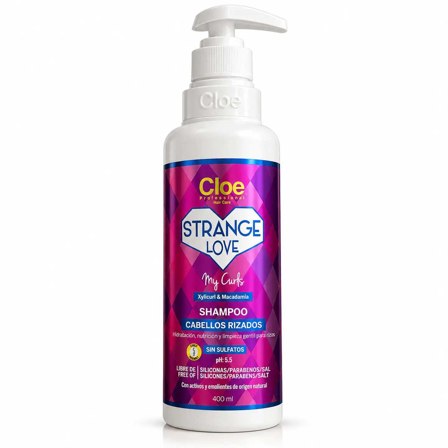 Shampoo Strange Love Cabello Rizados Cloe 400ml 1