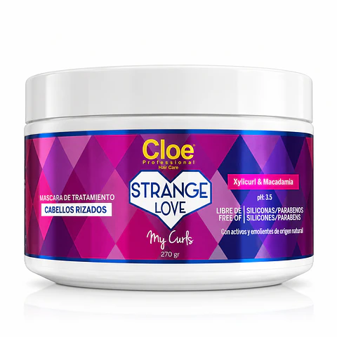 Mascara De Tratamiento Strange Love Cabello Rizados Cloe 270gr
