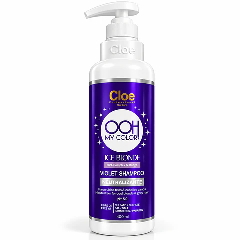 Shampoo Violeta Ohh My Color Ice Blonde Cloe 400ml
