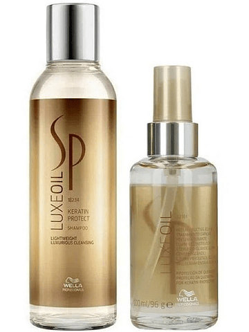 Shampoo y Aeite Serum Luxe Oil Wella 