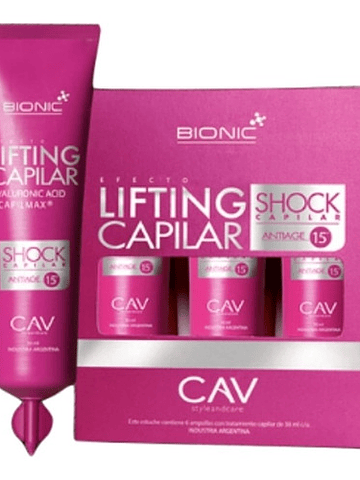 Ampollas Bionic Lifting Capilar + Ácido Hialuronico 6x30 Ml