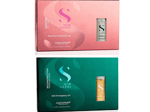  Ampollas Alfaparf de  Nutrición y Reparación Semi di lino 6 x 13ml c/u 