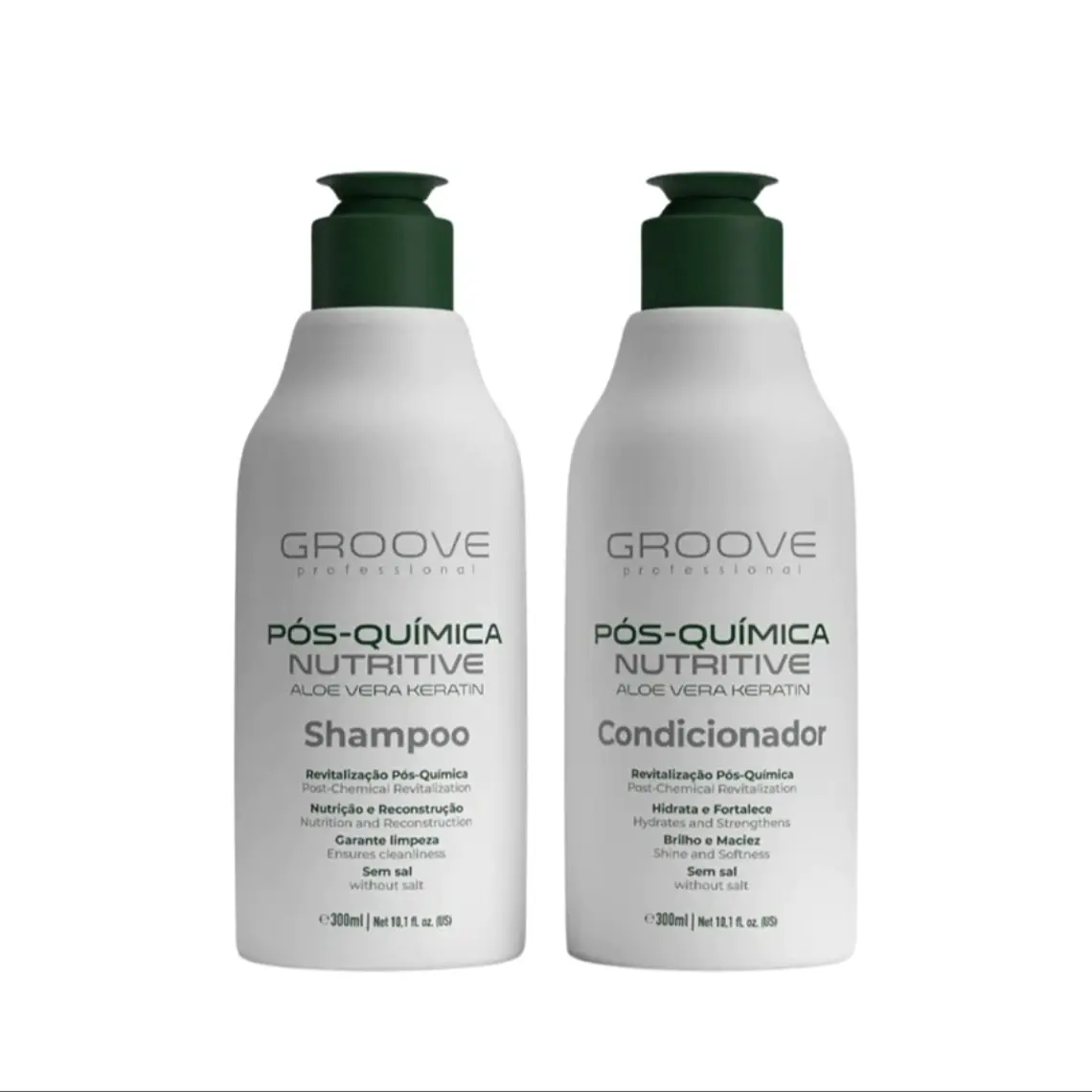 Shampoo + Acondicionador Post Quimica Aloe Vera Grooove 300 Ml 1