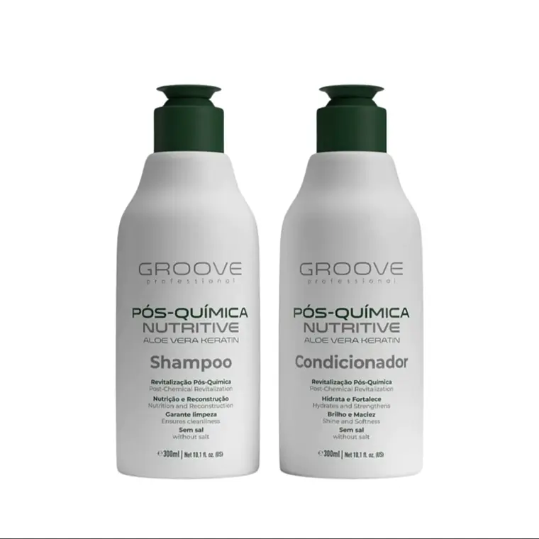 Shampoo + Acondicionador Post Quimica Aloe Vera Grooove 300 Ml 1