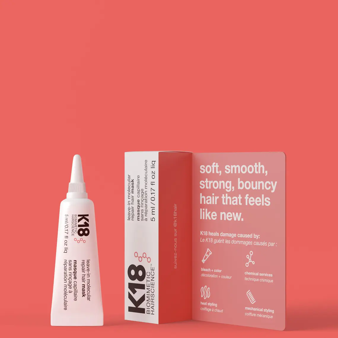 K18 MASCARA DE REPARACIÓN MOLECULAR LEAVE-IN 5ML 1