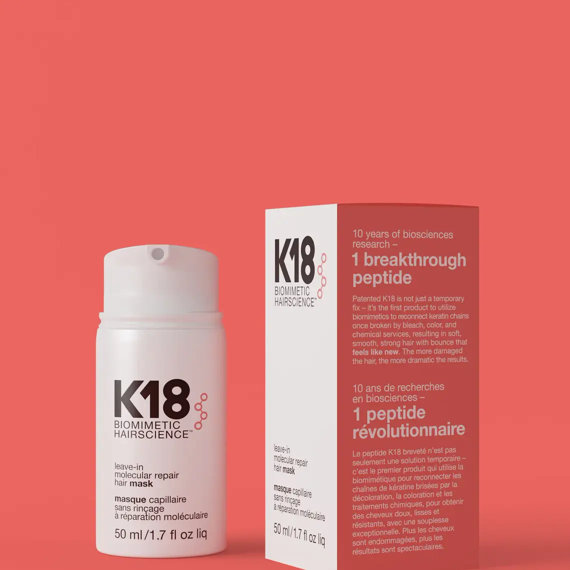 K18 MASCARA DE REPARACIÓN MOLECULAR LEAVE-IN  50 ML 1