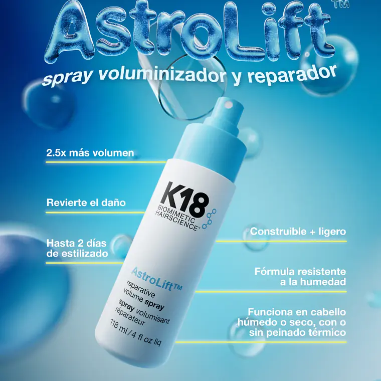 K18 SPRAY VOLUMINIZADOR Y REPARADOR 118 ML 2