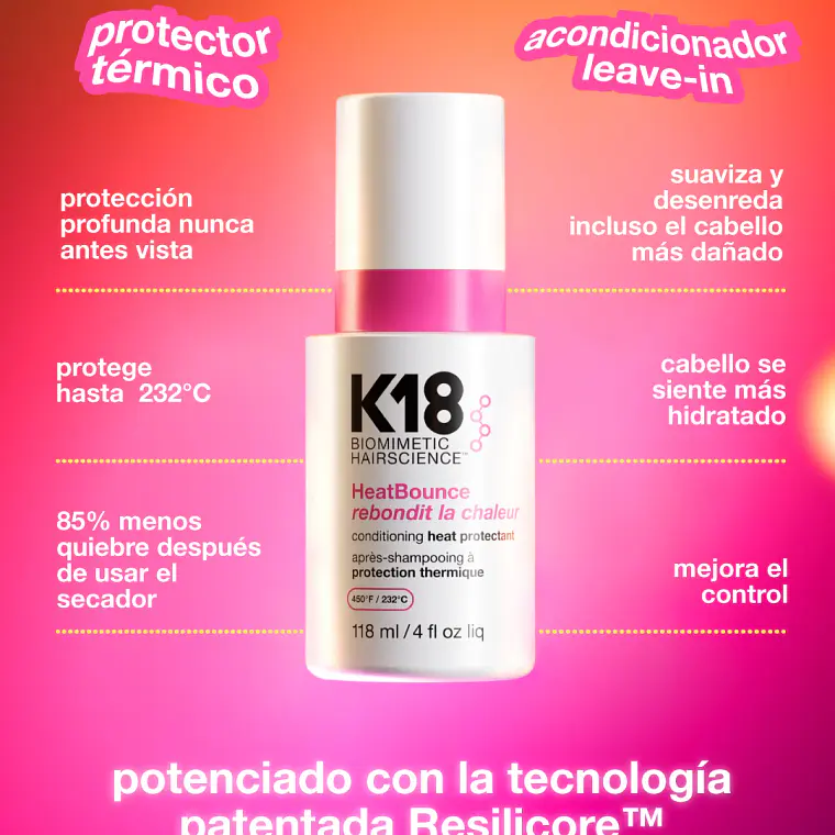 K18 PROTECTOR TÉRMICO Y ACONDICIONADOR HEATBOUNCE 118 ML 2