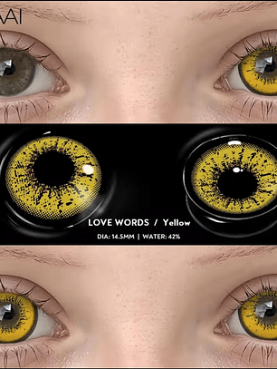 Love Words Yellow