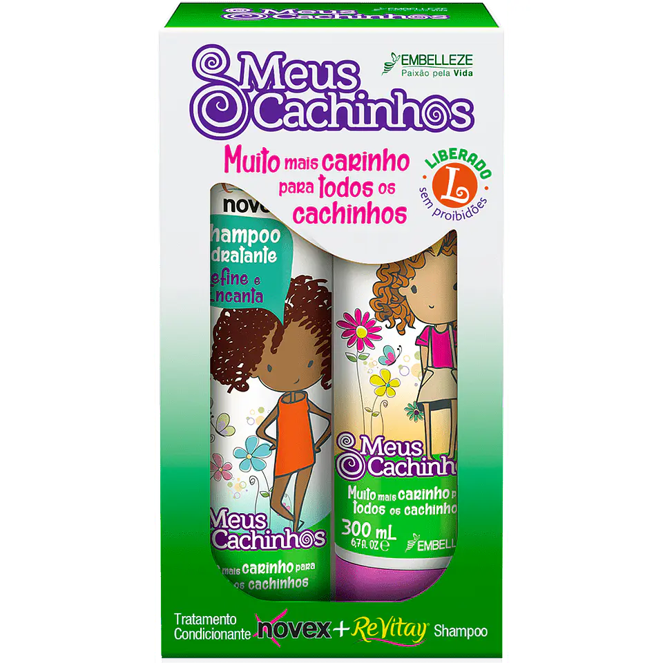 Novex Meus Cachinhos Kit Shampoo y Acondicionador  2